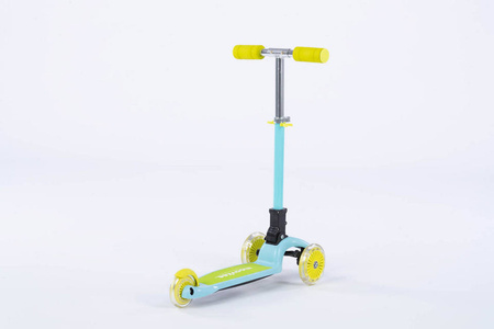Hulajnoga dziecięca z LED MILO - BABY BLUE & LIME GREEN