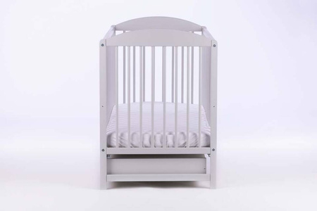 Łóżeczko/tapczanik  PETIT FOX  - SZARY - SZUFLADA