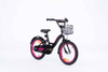 Rowerek dziecięcy 16 cali TOMABIKE XXIV z prowadnikiem - PLATINUM - CZARNY-RÓŻOWY