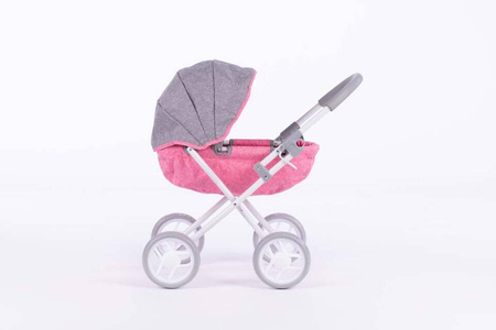 Wózek z gądolą  - SUSIE -  GREY and PINK