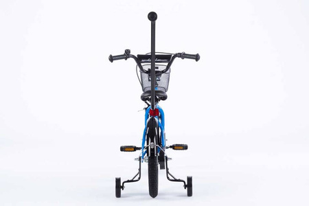 Rowerek dziecięcy 16 cali TOMABIKE z prowadnikiem  - PLATINUM - NIEBIESKI