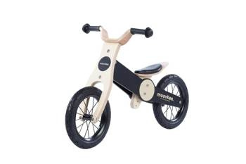 Rowerek biegowy drewniany - JACK - NATURAL WOOD & NICE BLACK