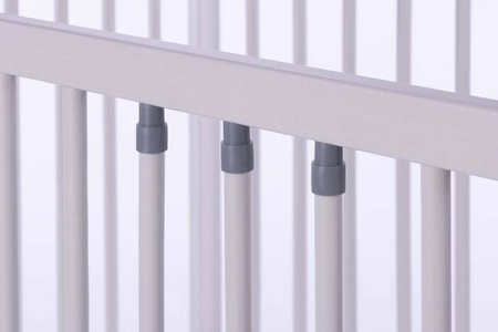 Łóżeczko/tapczanik  PETIT FOX  - SZARY - SZUFLADA