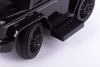 Jeździk z prowadnikiem MERCEDES-BENZ G350 gumowe koła i eko-skórzane siedzisko - CZARNY + rejestracja
