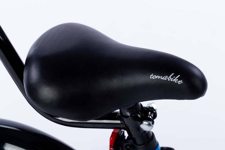 Rowerek dziecięcy 16 cali TOMABIKE z prowadnikiem  - PLATINUM - NIEBIESKI