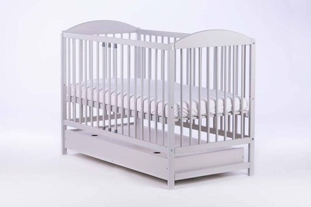 Łóżeczko/tapczanik  PETIT FOX  - SZARY - SZUFLADA