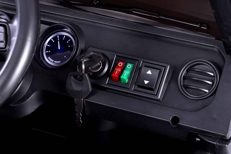 Pojazd elektryczny Terenowy na piankowych kołach  - CZARNY