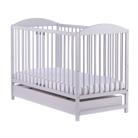 Łóżeczko/tapczanik  PETIT FOX  - SZARY - SZUFLADA