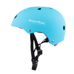 Kask dziecięcy MOOVKEE. - JASNY NIEBIESKI