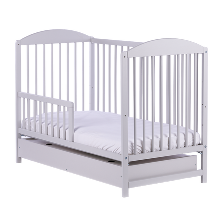 Łóżeczko/tapczanik  PETIT FOX  - SZARY - SZUFLADA