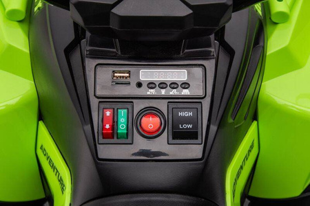 Pojazd elektryczny z pilotem QUAD - ZIELONY