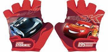 Rękawiczki rowerowe - CARS - CZERWONY