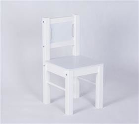 Komplet - dwa krzesełka - BIAŁY/JASNY NIEBIESKI