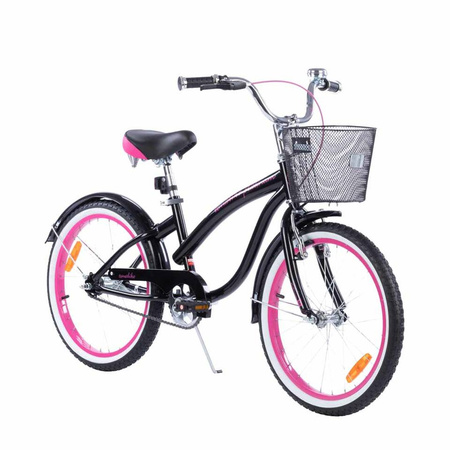Rowerek dziecięcy CRUISER - TOMABIKE 20 cali - RÓŻOWO-CZARNY